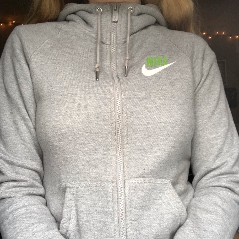 Grey Nike Zip Up